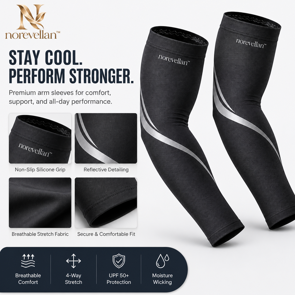 Norvale Reflective Arm Sleeve Set image 2