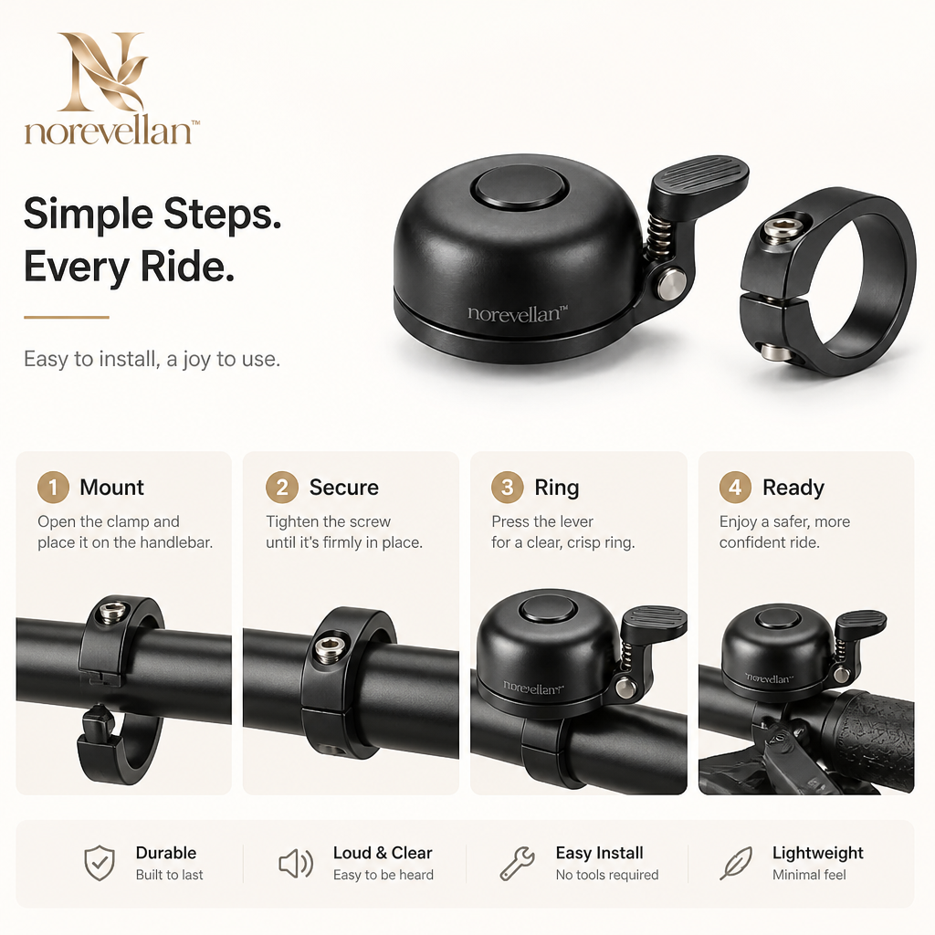 Ceralune Minimalist Bike Bell image 2