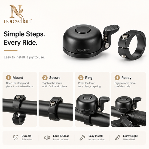 Ceralune Minimalist Bike Bell image 2