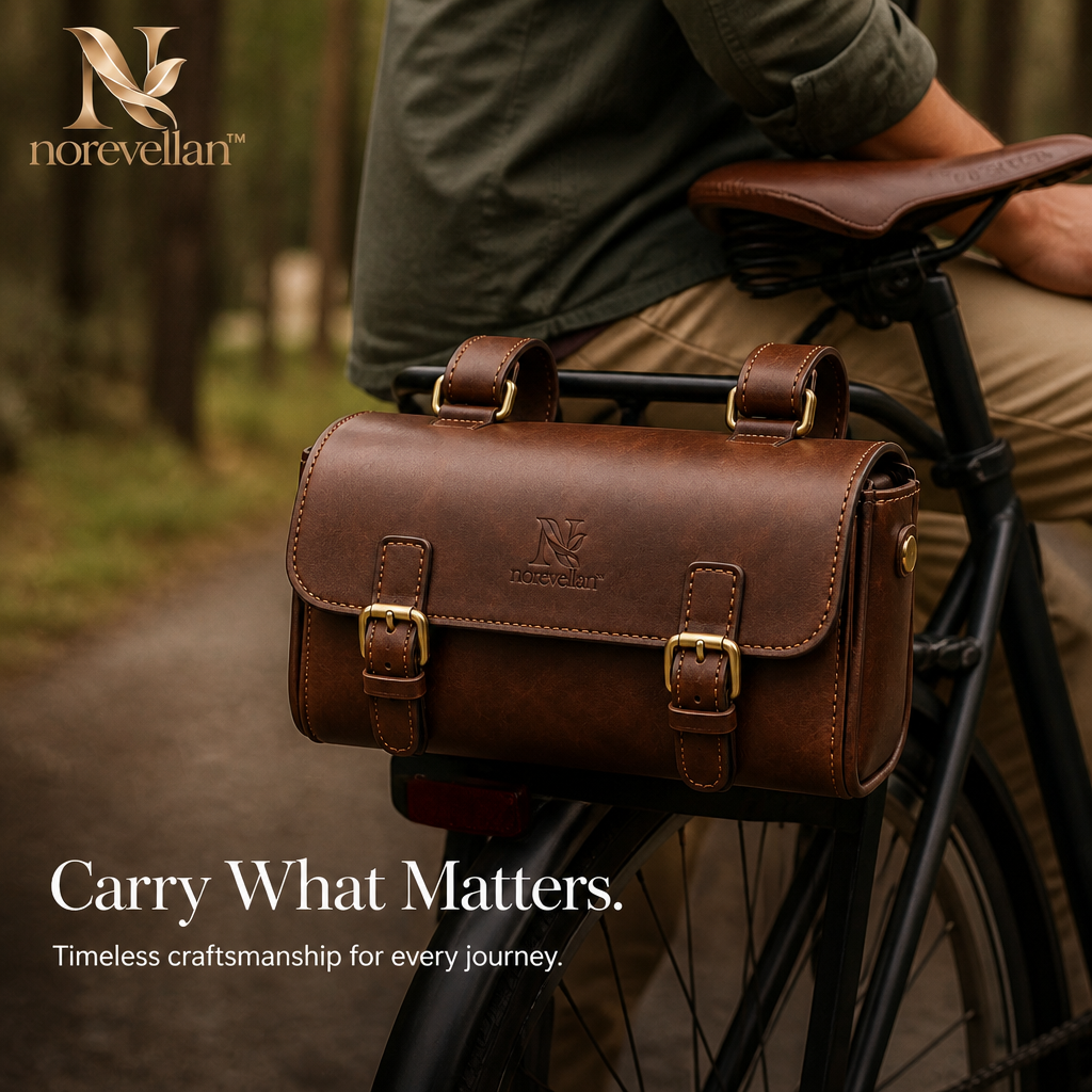 Vellmont Leather Bicycle Handlebar Bag image 6