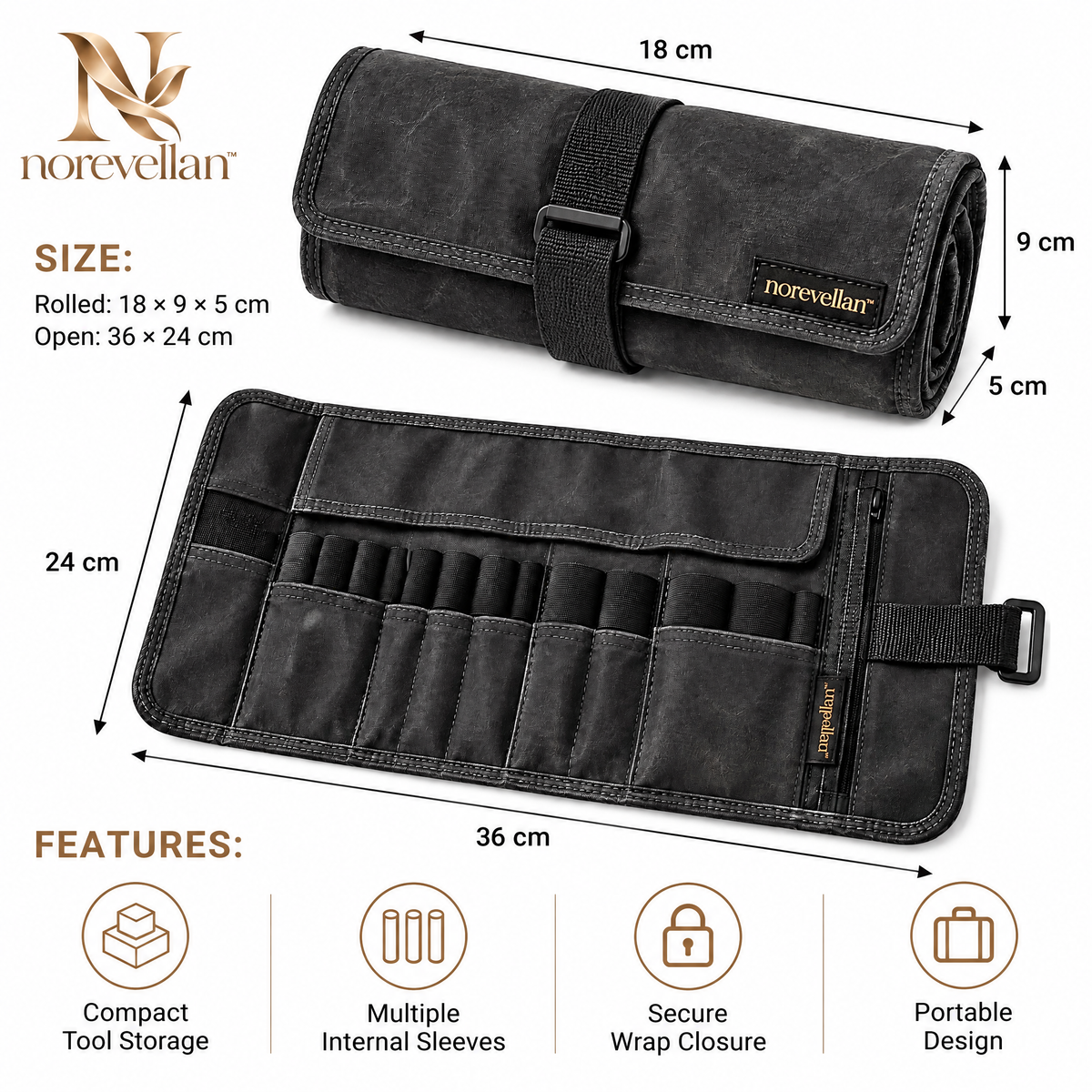 Elvaris Compact Bike Tool Roll image 8